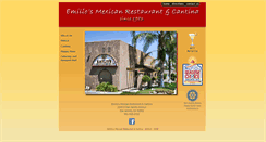 Desktop Screenshot of emiliosmexicanrestaurantandcantina.net